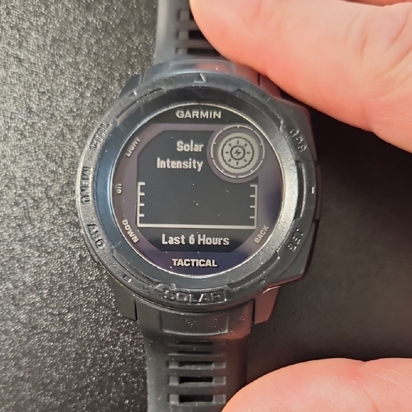 Garmin Instinct Solar Tactical Smartwatch - Black - Picture 6 of 10